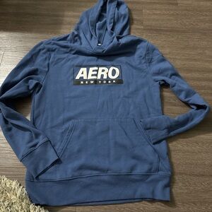 Aeropostale Blue Hoodie Sweater